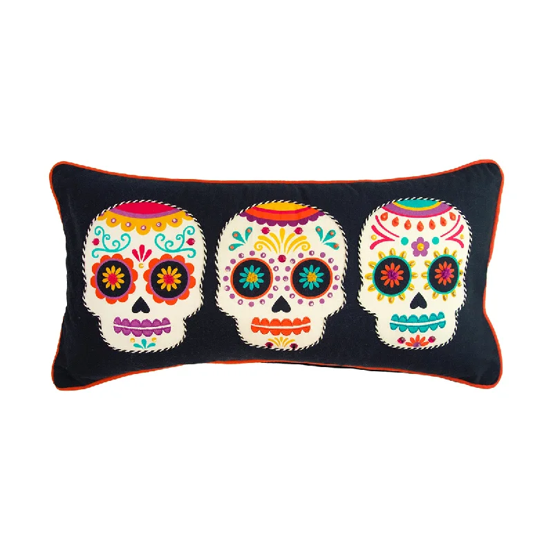 Soft and Fluffy Pillows for Bedroom ComfortSugar Skull Trio Pillow