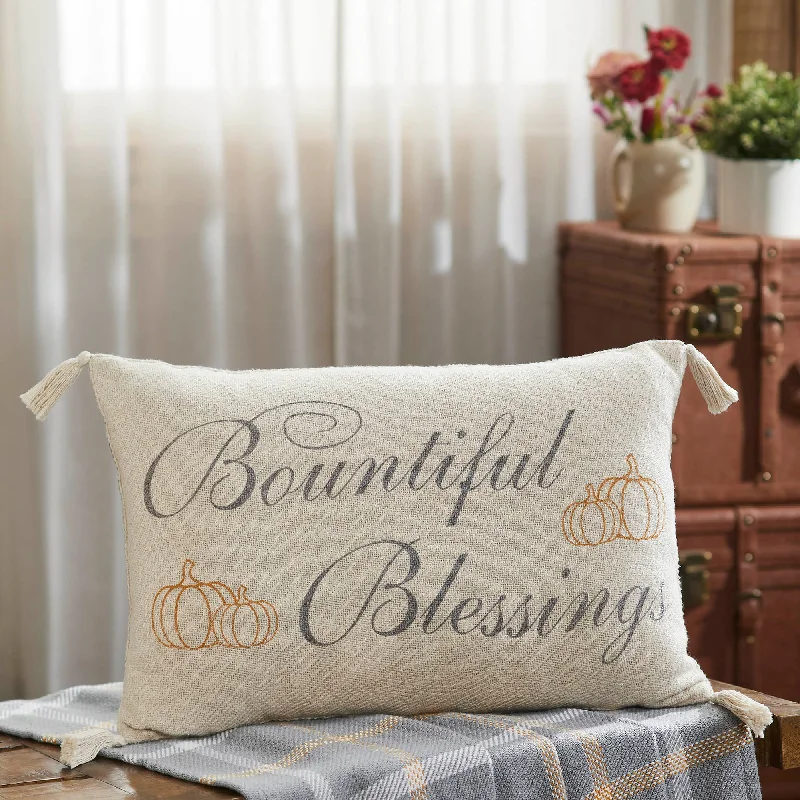 Bed skirts with a metallic thread for a touch of glamourHarvest Blessings Bountiful Blessings Woven Pillow 14x22 Bed skirts with a metallic thread for a touch of glamourHarvest Blessings Bountiful Blessings Woven Pillow 14x22