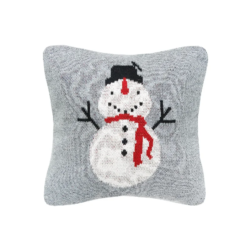 Back Support Pillows for Office ChairsSnowman Knit Mini Pillow