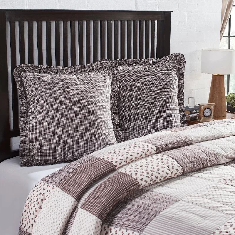 Square Pillows for Modern Home DecorFlorette Fabric Euro Sham 26x26 VHC Brands