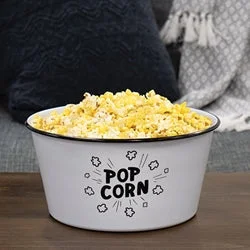 Bed skirts with a lace trim for a romantic touchEnamel Popcorn Art Bowl