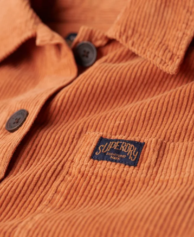 Chunky Cord Overshirt | Burnt Tan