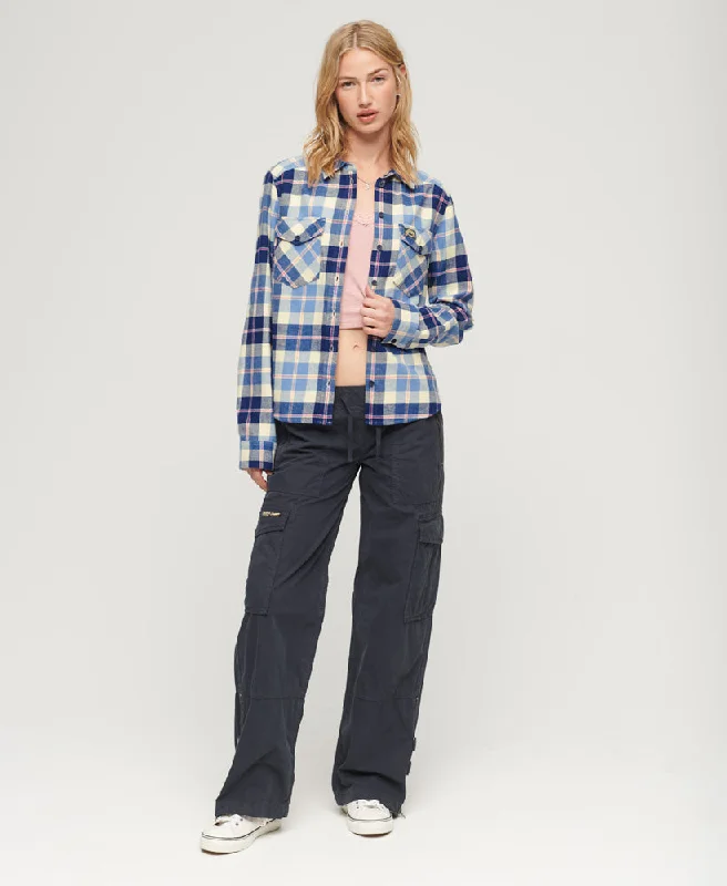 Lumberjack Check Flannel Shirt | Classic Blue Check