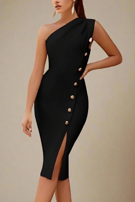 Mel Bodycon Midi Dress - Classic Black