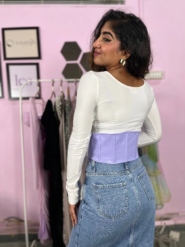 Cassidy Lavender Corset Belt