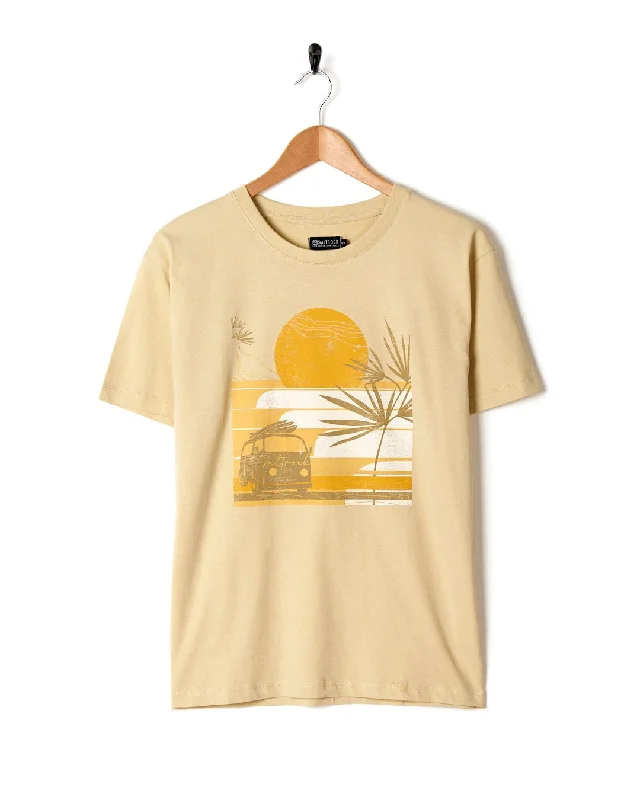 Poster - Womens Short Sleeve T-Shirt - Yellow