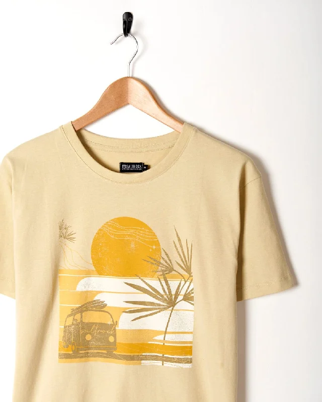 Poster - Womens Short Sleeve T-Shirt - Yellow