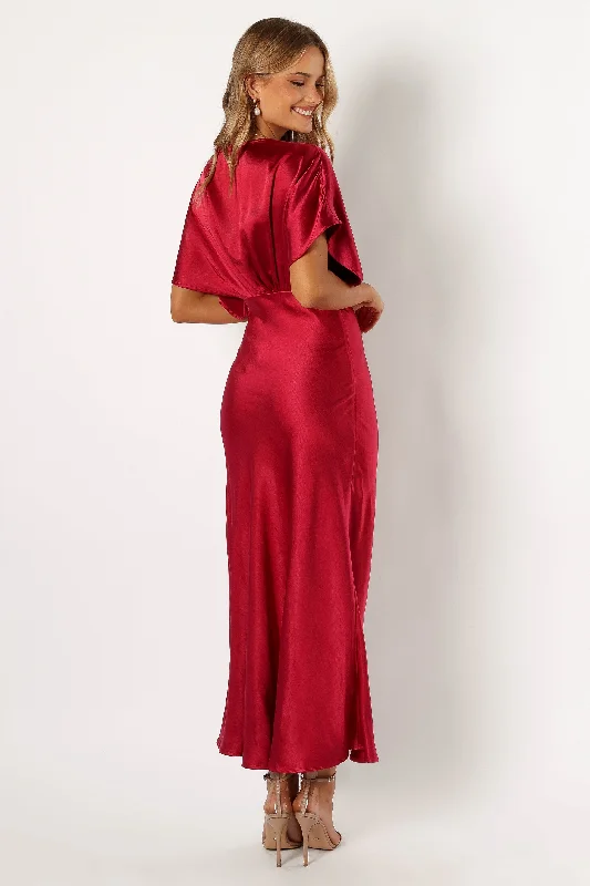 Ricki Maxi Dress - Ruby Wine