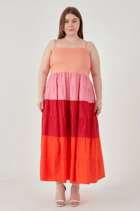 Color Block Spaghetti Maxi