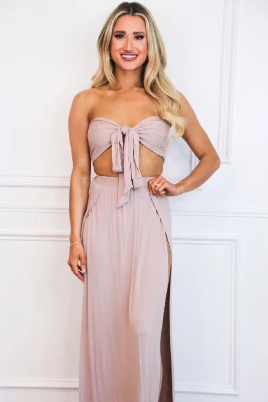 Naya Two Piece Set: Taupe