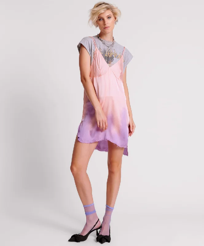 ACID CANDY DIP DYE MINI SLIP DRESS