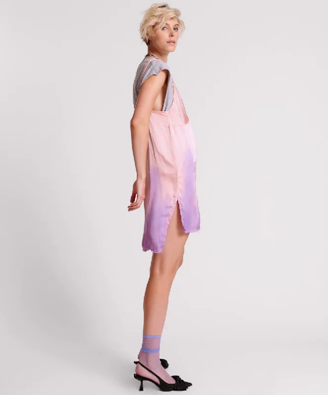 ACID CANDY DIP DYE MINI SLIP DRESS