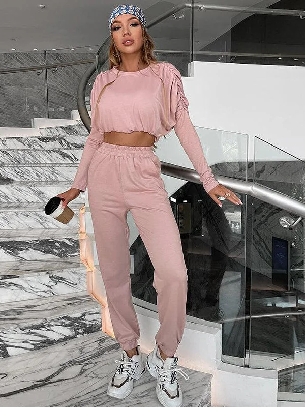 Dolman Sleeve Sweatshirts & Pants Co-Ord Set