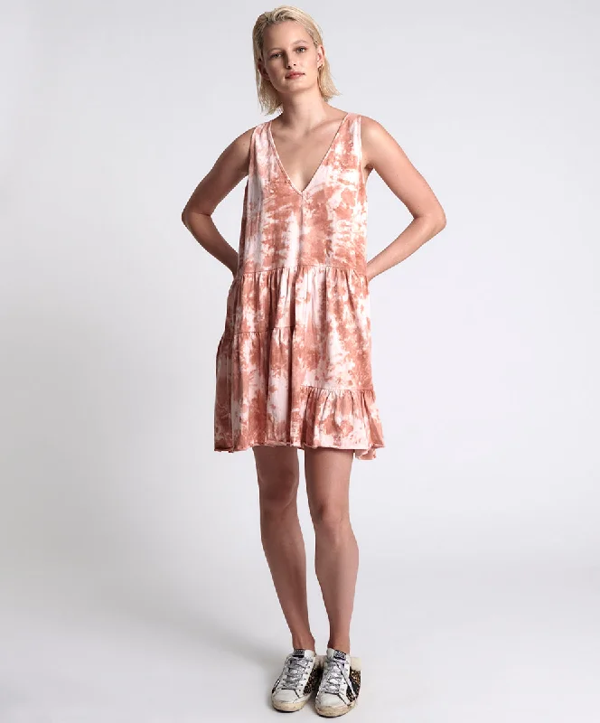 GYPSY TIE DYE SMOKE JERSEY DRESS