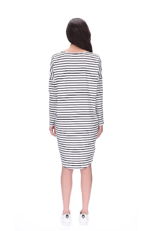 Kobi Dress Black/White Stripe