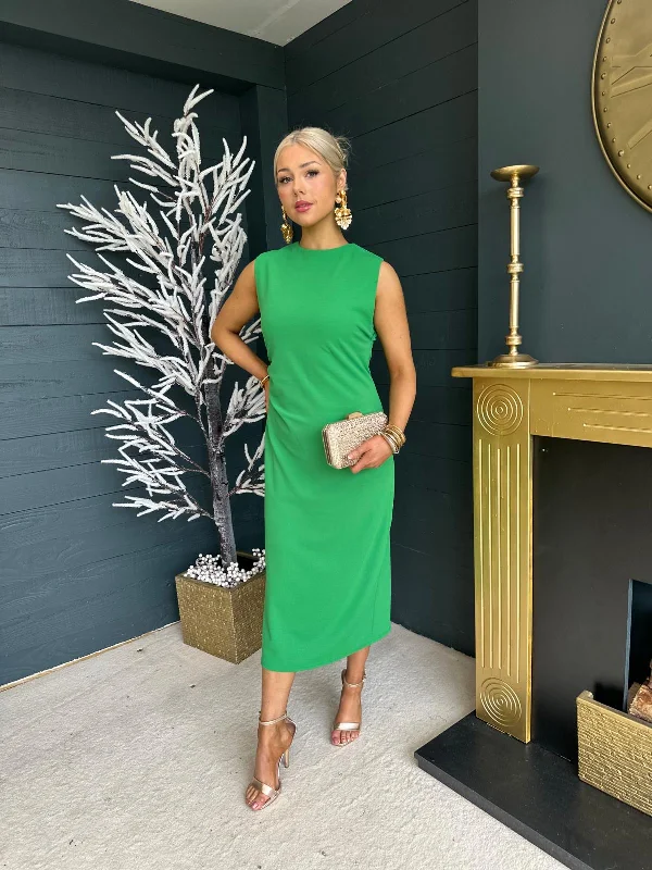 Maire Occasion Midi Dress Emerald