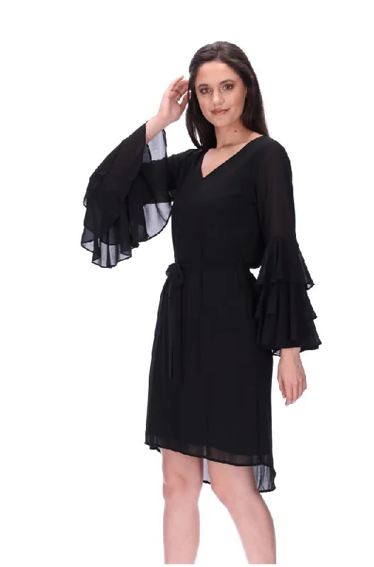 Perla Shift Dress Black