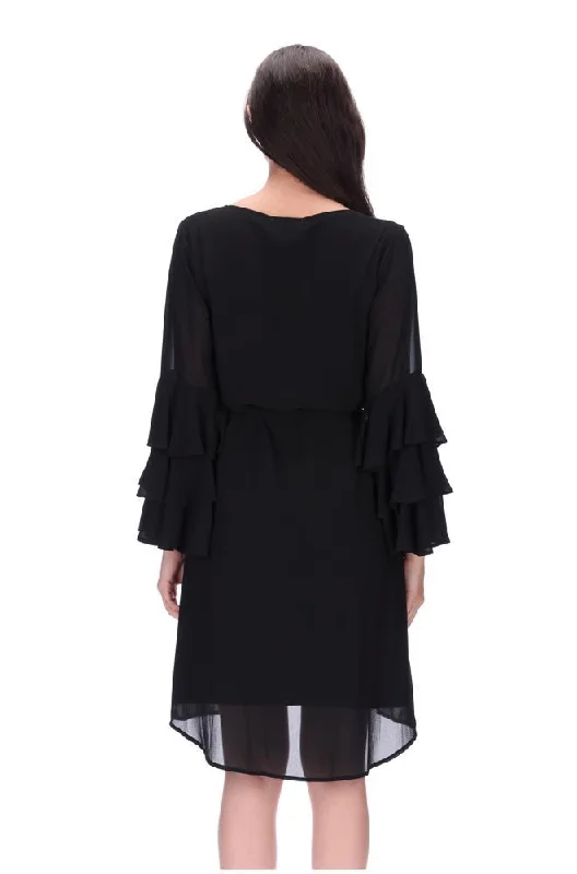 Perla Shift Dress Black