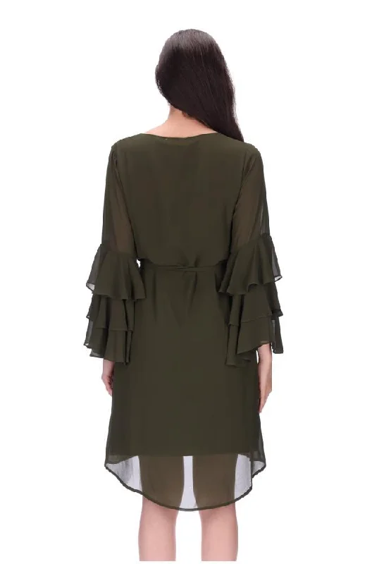 Perla Shift Dress Khaki