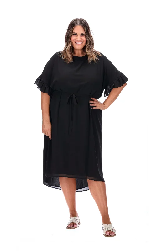 Aria Midi Dress Black