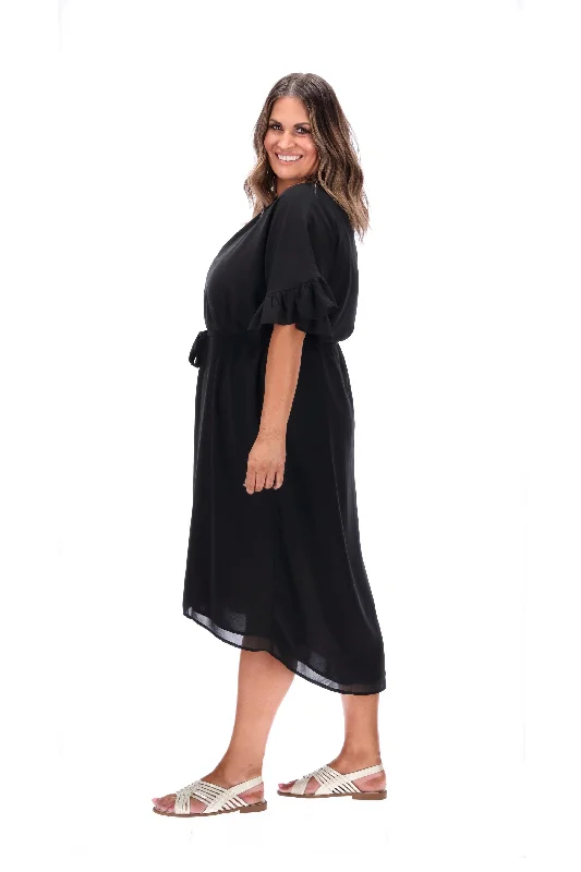 Aria Midi Dress Black