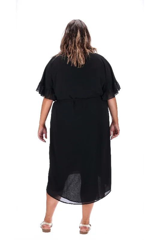 Aria Midi Dress Black