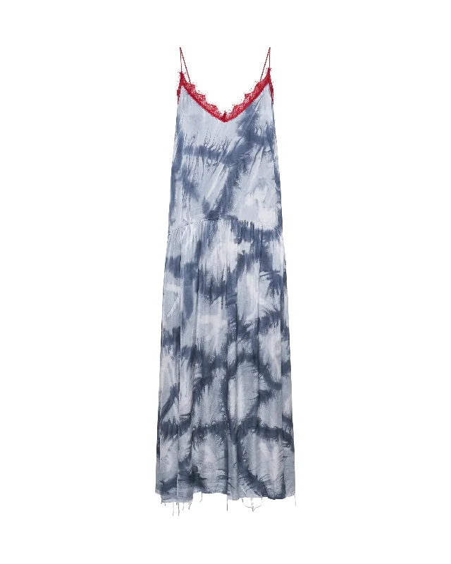 REFLECTION HAND PRINTED HIDEAWAY SLIP DRESS