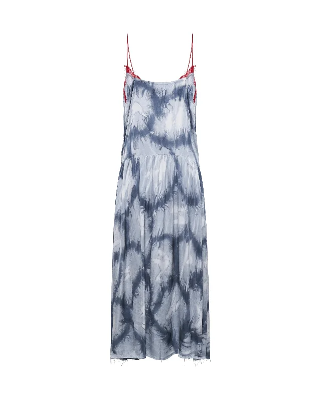 REFLECTION HAND PRINTED HIDEAWAY SLIP DRESS