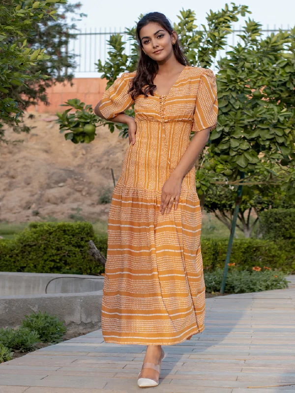 Sunshine Mustard Dress