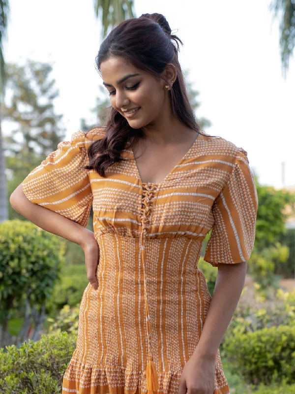 Sunshine Mustard Dress