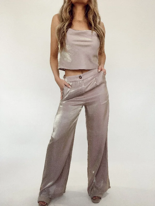 Beige Luminous Pant