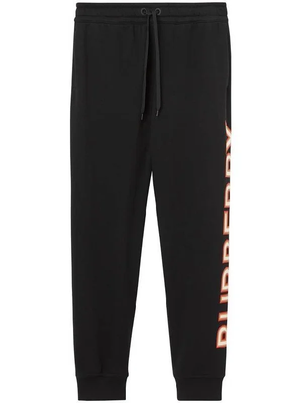 Side Logo Jogger Track Pants Black