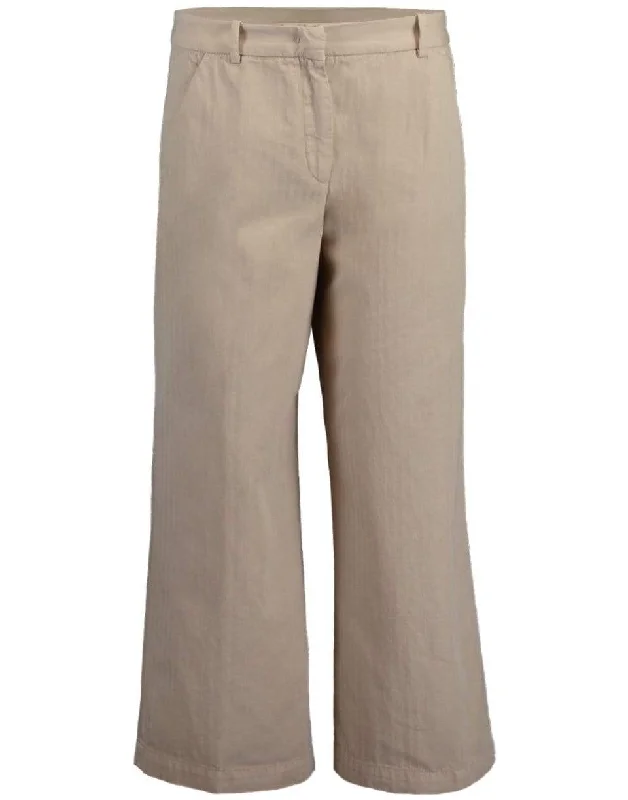 Cotton Linen Cropped Pant