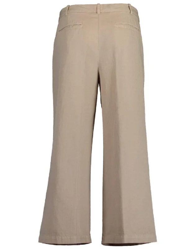 Cotton Linen Cropped Pant