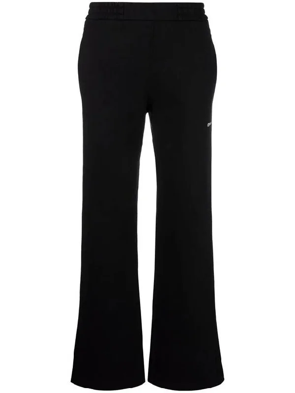 bag Diag logo side slit track pants black