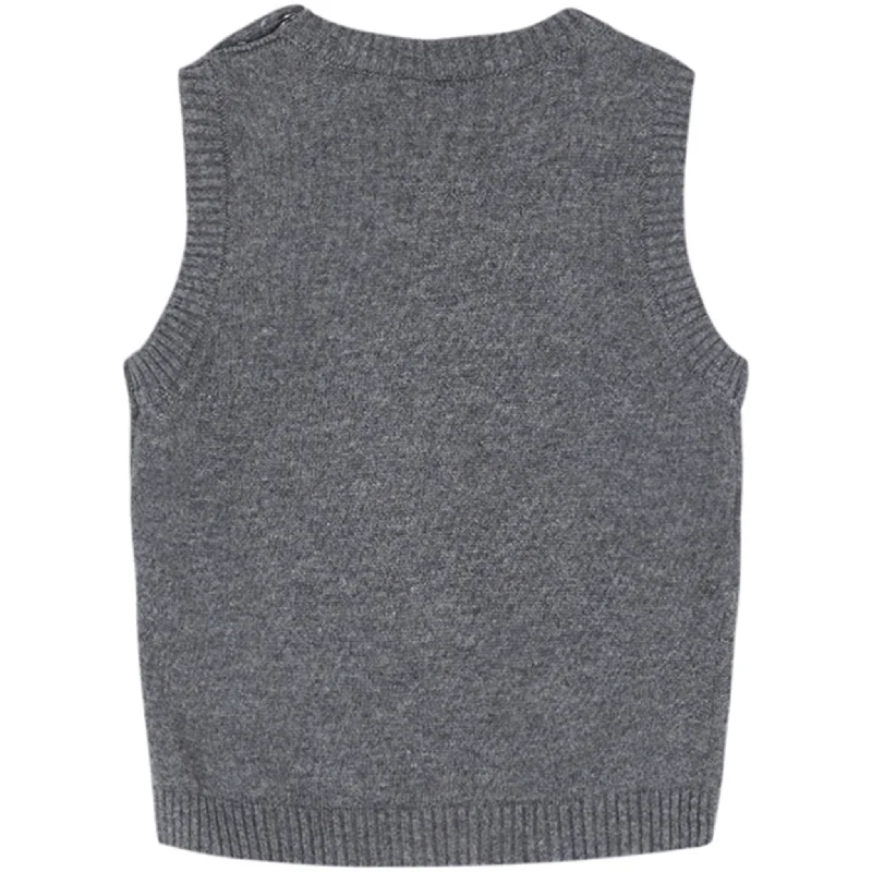 Hust & Claire Baby Wool Grey Perry Vest