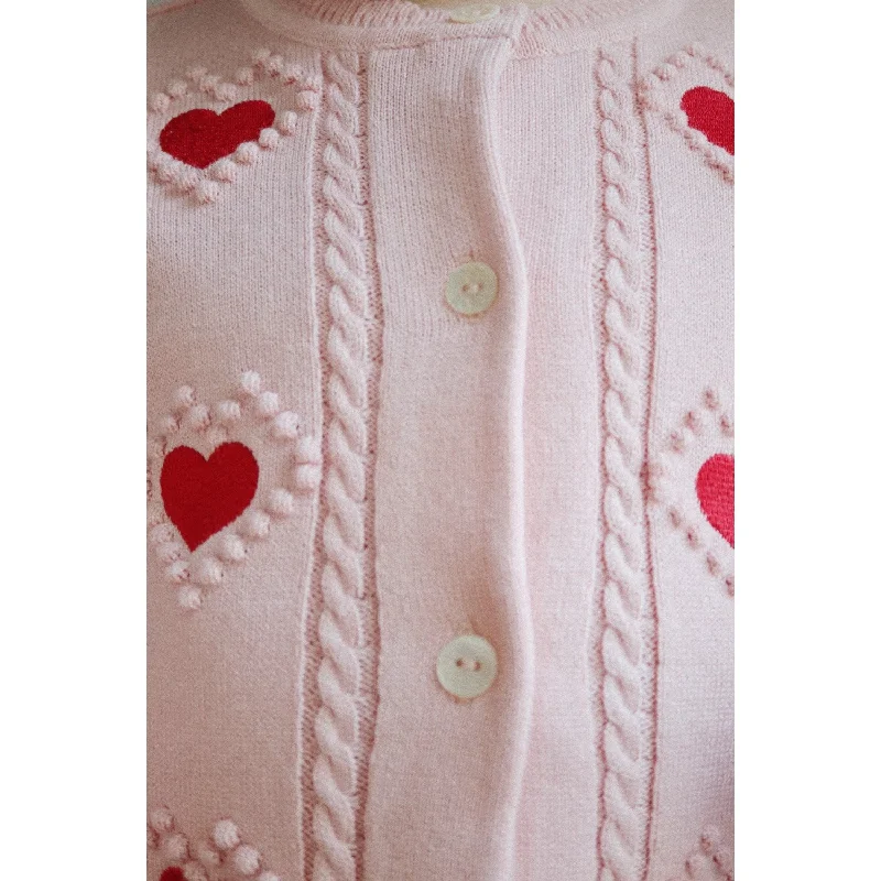 Konges Sløjd Silver Pink Soleil Knit Cardigan Gots