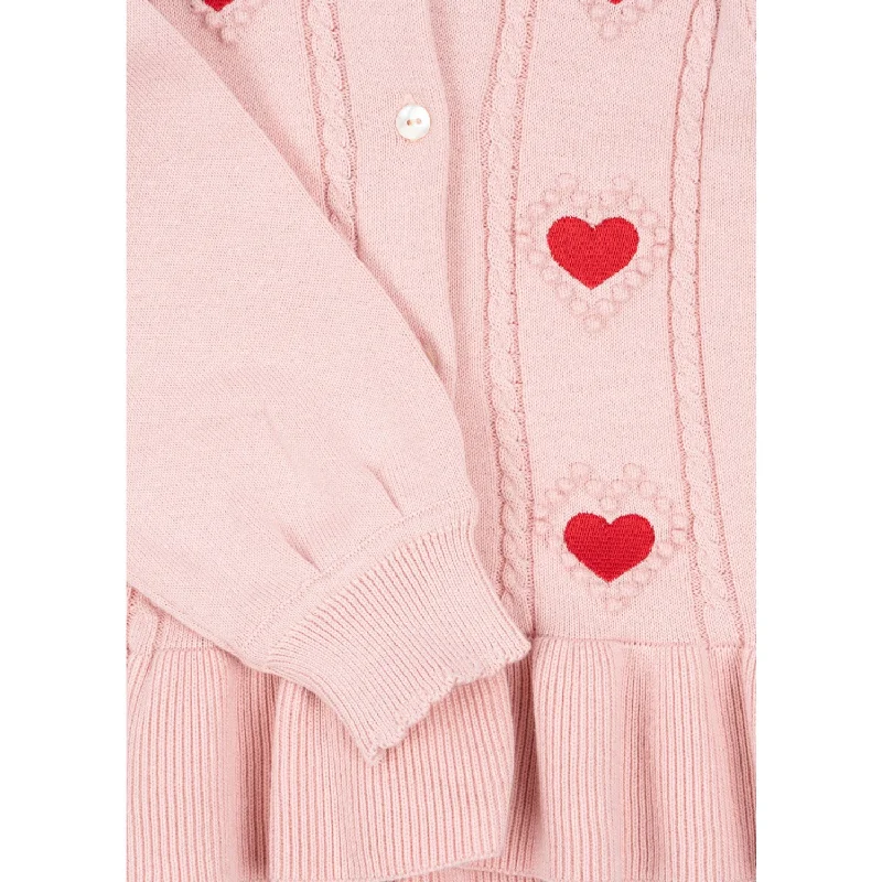 Konges Sløjd Silver Pink Soleil Knit Cardigan Gots