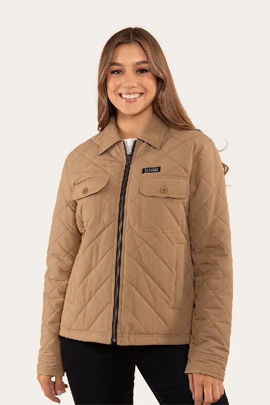 Marley Womens Reversible Jacket - Tan