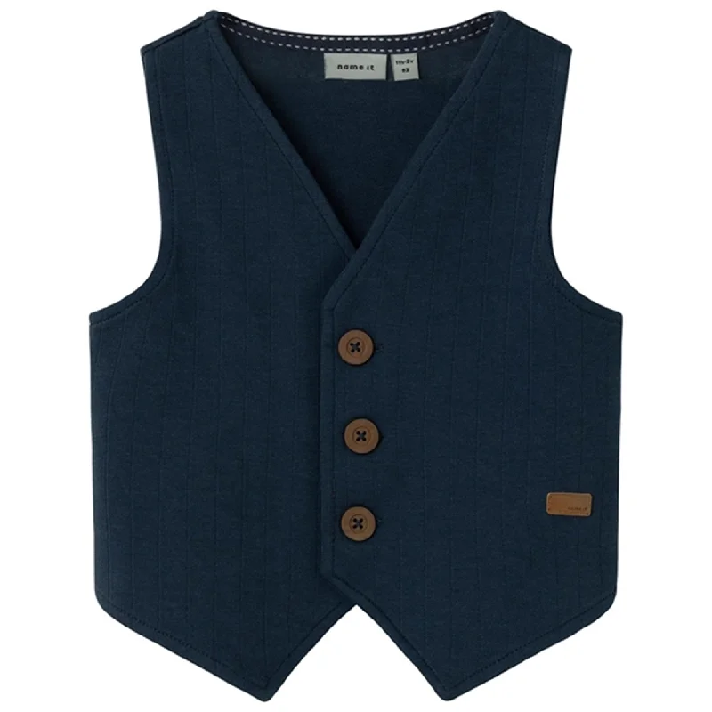 Name it Dark Sapphire Franklin Solid Sweat Vest