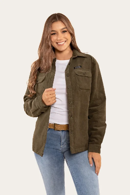 Rosewood Womens Overshirt - Military Green