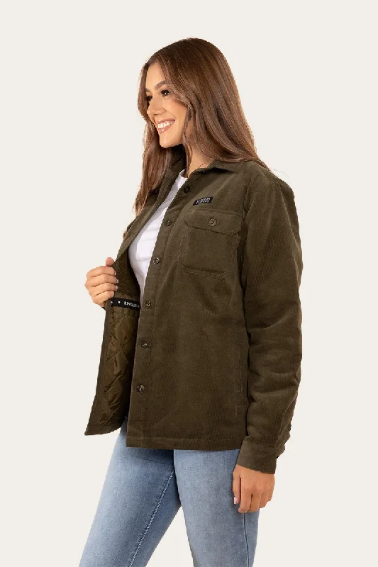 Rosewood Womens Overshirt - Military Green