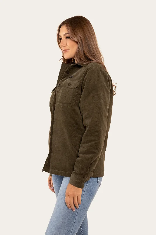 Rosewood Womens Overshirt - Military Green