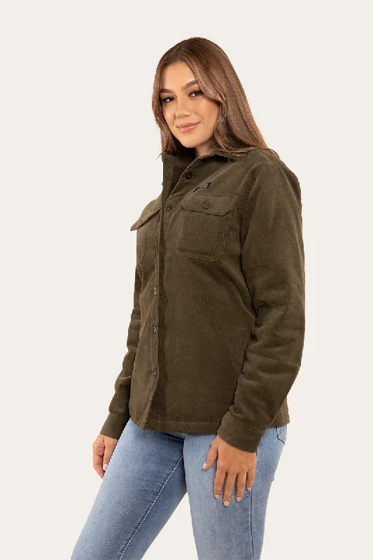 Rosewood Womens Overshirt - Military Green