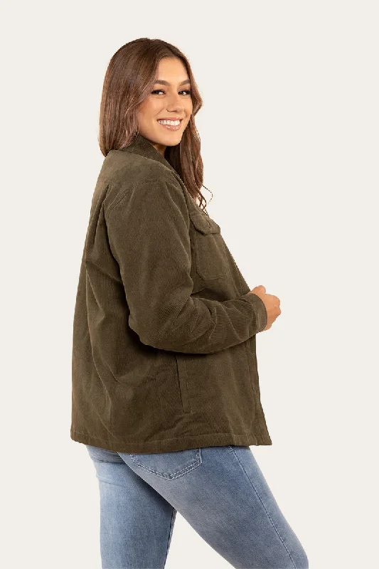 Rosewood Womens Overshirt - Military Green