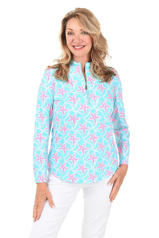 Darling Starfish Cooling UPF50+ Mock Neck Top