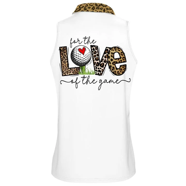 3D All Over Print For The Love Golf Of The Game Leopard Golf Love Polo Shirt For Women