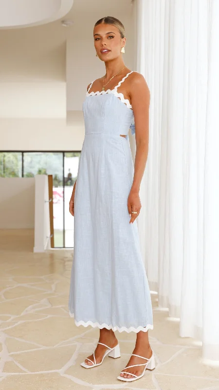 Fiora Maxi Dress - Baby Blue