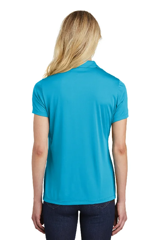 Sport-Tek Womens Competitor Moisture Wicking Short Sleeve Polo Shirt - Atomic Blue