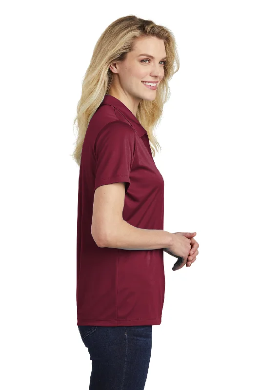 Sport-Tek Womens Competitor Moisture Wicking Short Sleeve Polo Shirt - Maroon